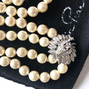 Erwin pearl Double strand pearl necklace